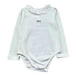 Le Bebe Body Manica Lunga Tinta Unita con Logo per Bambina LBG0462 BIANCO LE BEBE 