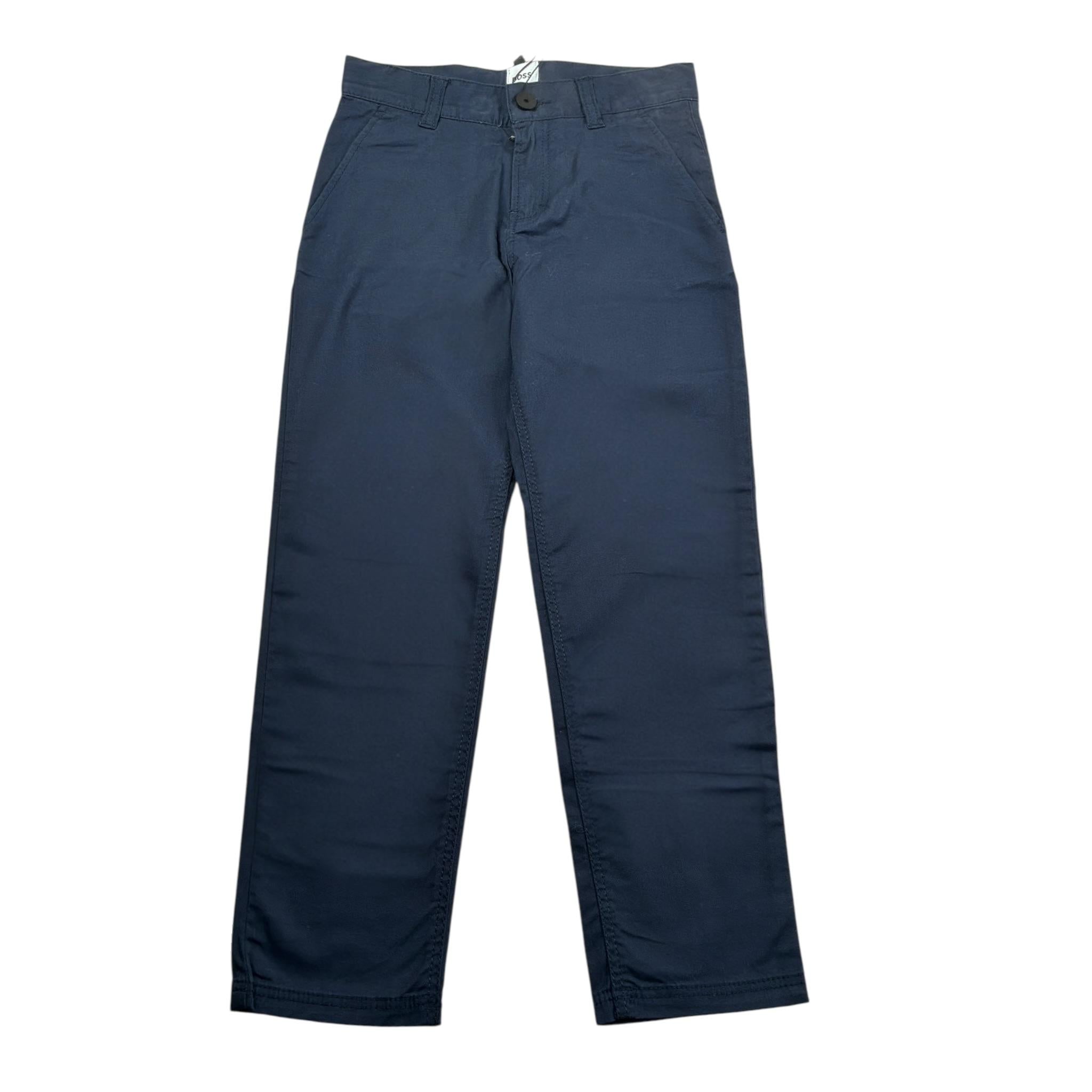 Boss Pantalone tinta unita con Girovita Regolabile Blu per Bambino J50673 BLU BOSS 
