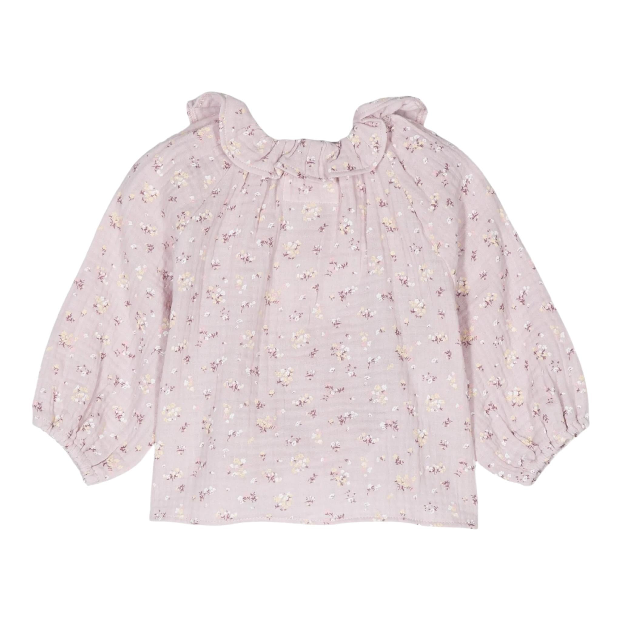 TEDDY E MINOU camicia manical unga tinta unita fantaisa floreale Rosa per Bambina I24CI004C4126XJ ROSA TEDDY E MINOU 