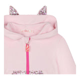 BillIEBLUSH felpa con zip e cappuccio tinta unita con pailettes Rosa per Neonata U20532 ROSA BillIEBLUSH 