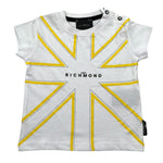 John Richmond T-Shirt Girocollo Tinta Unita con Stampa per Neonato RIP25077TS BIANCO JOHN RICHMOND 