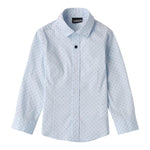 Sarabanda Camicia Manica Lunga Tinta Unita Fantasia Pois per Bambino 0A124 AZZURRO SARABANDA 
