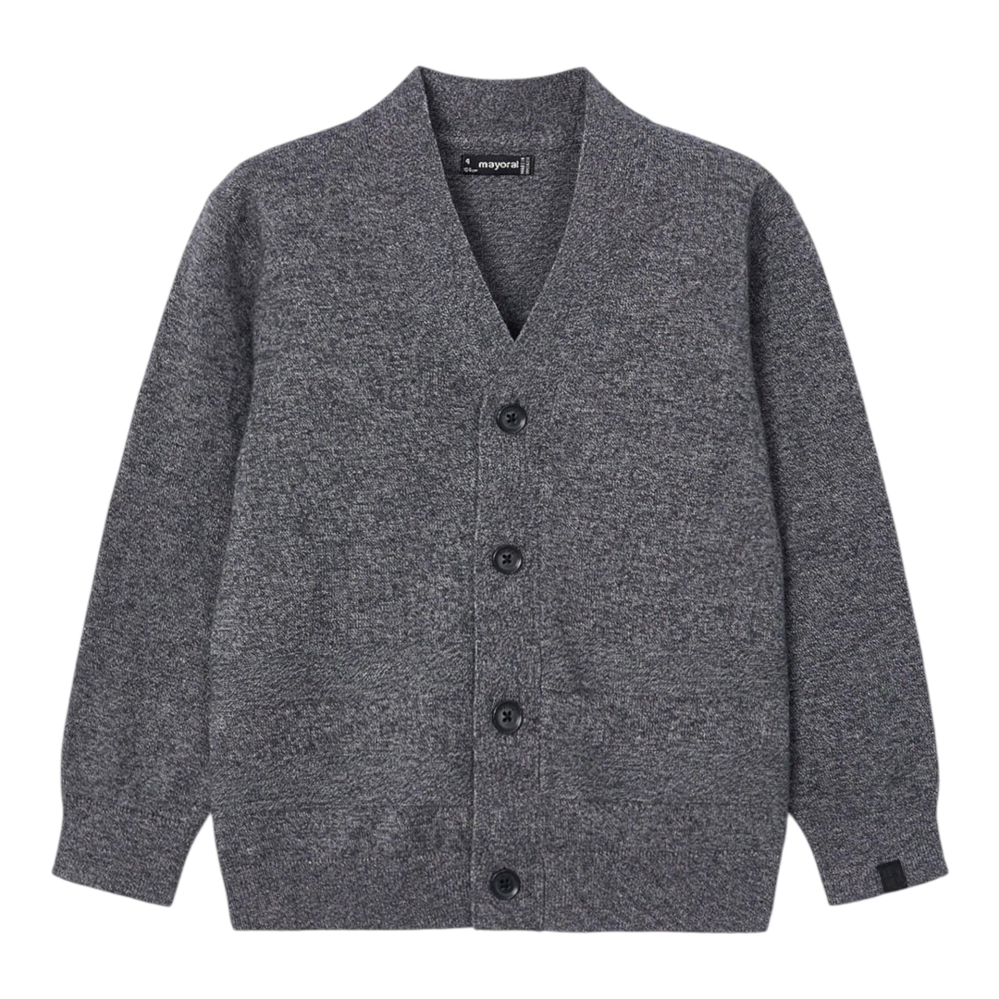 MAYORAL cardigan tinta unita con bottoni in contrasto Grigio per Bambino 4348XX GRIGIO MAYORAL 