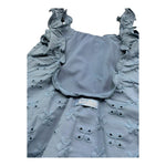 Saint Barth Costume Intero Tinta Unita In Pizzo Sangallo per Bambina CLIO BLU SAINT BARTH 
