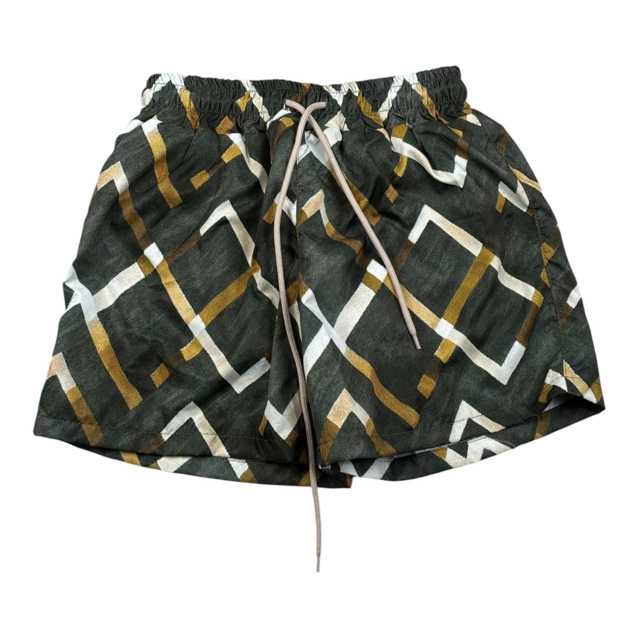 Never Too Costume Modello Bermuda tinta unita con Stampa Verde per Bambino NT2316R VERDE NEVER TOO 