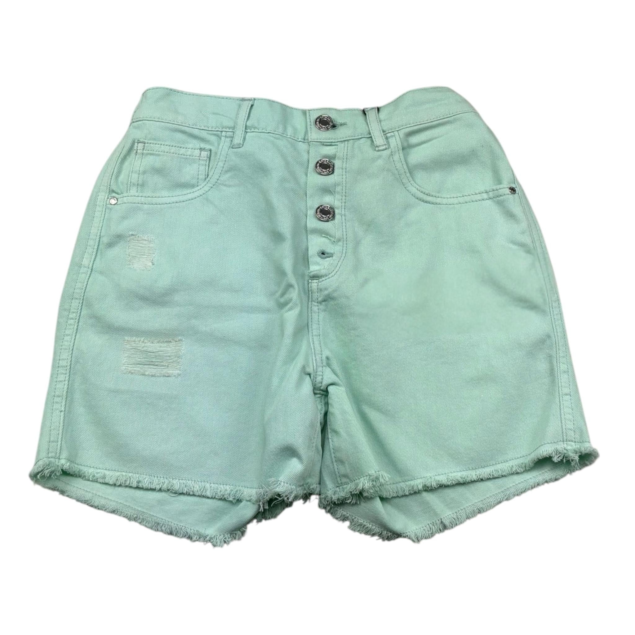 Guess Short Tinta Unita con Elastico In Vita per Bambina J5GD29WH6L0 VERDE GUESS 