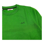 SUN68 maglia girocollo tinta unita Verde per Bambino K44301 VERDE SUN68 