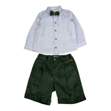 BARCELLINO completo 3pz papillons-camicia-bermuda Azzurro per Neonato 105204 AZZURRO BARCELLINO 