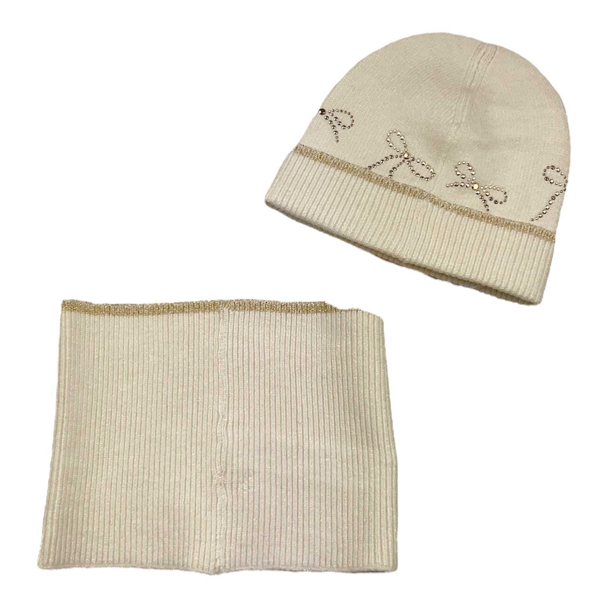 LIU JO set cappello-scaldacollo tinta unita Panna per Bambina KF4130 PANNA LIU JO 