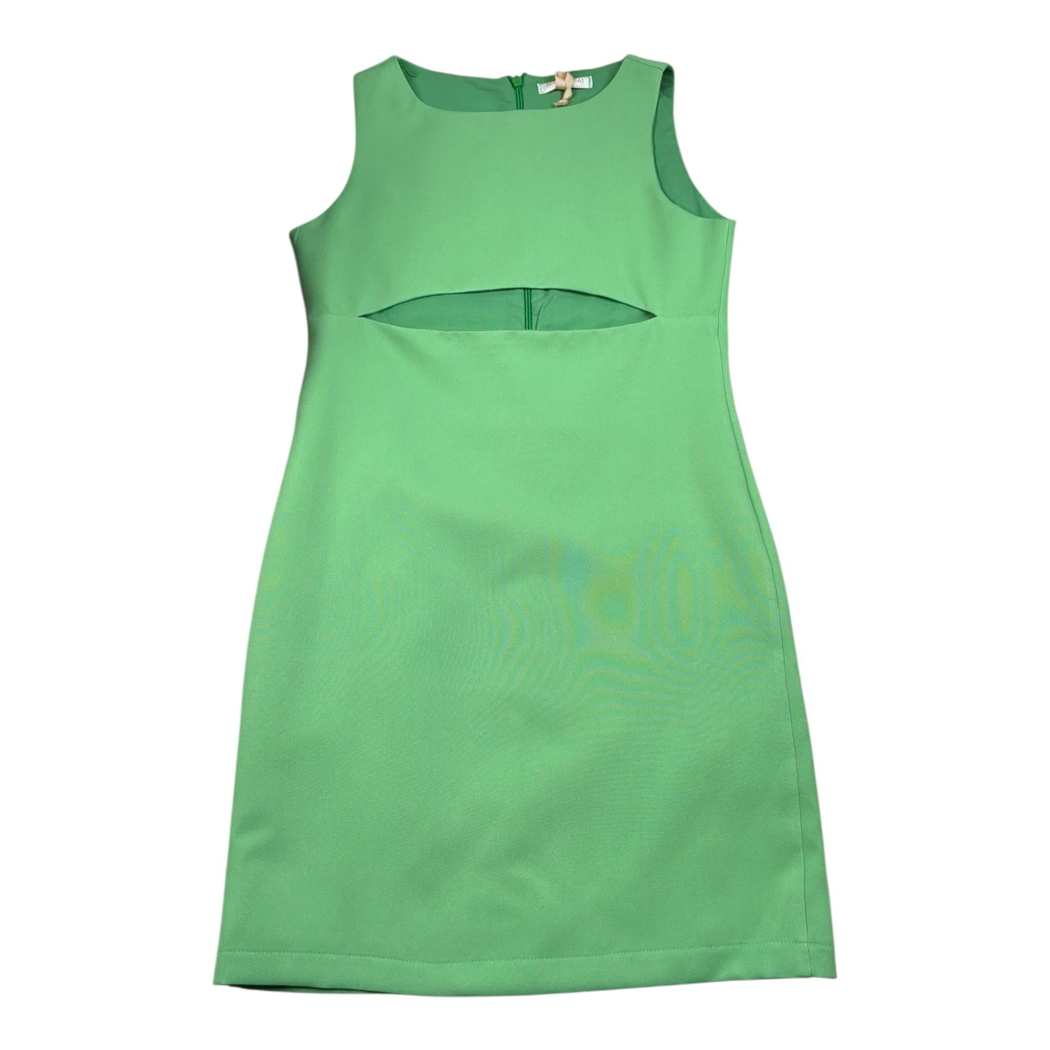 Meilisa Bai Abito tinta unita Giromanica Verde per Bambina FL6165 VERDE MEILISA BAI 