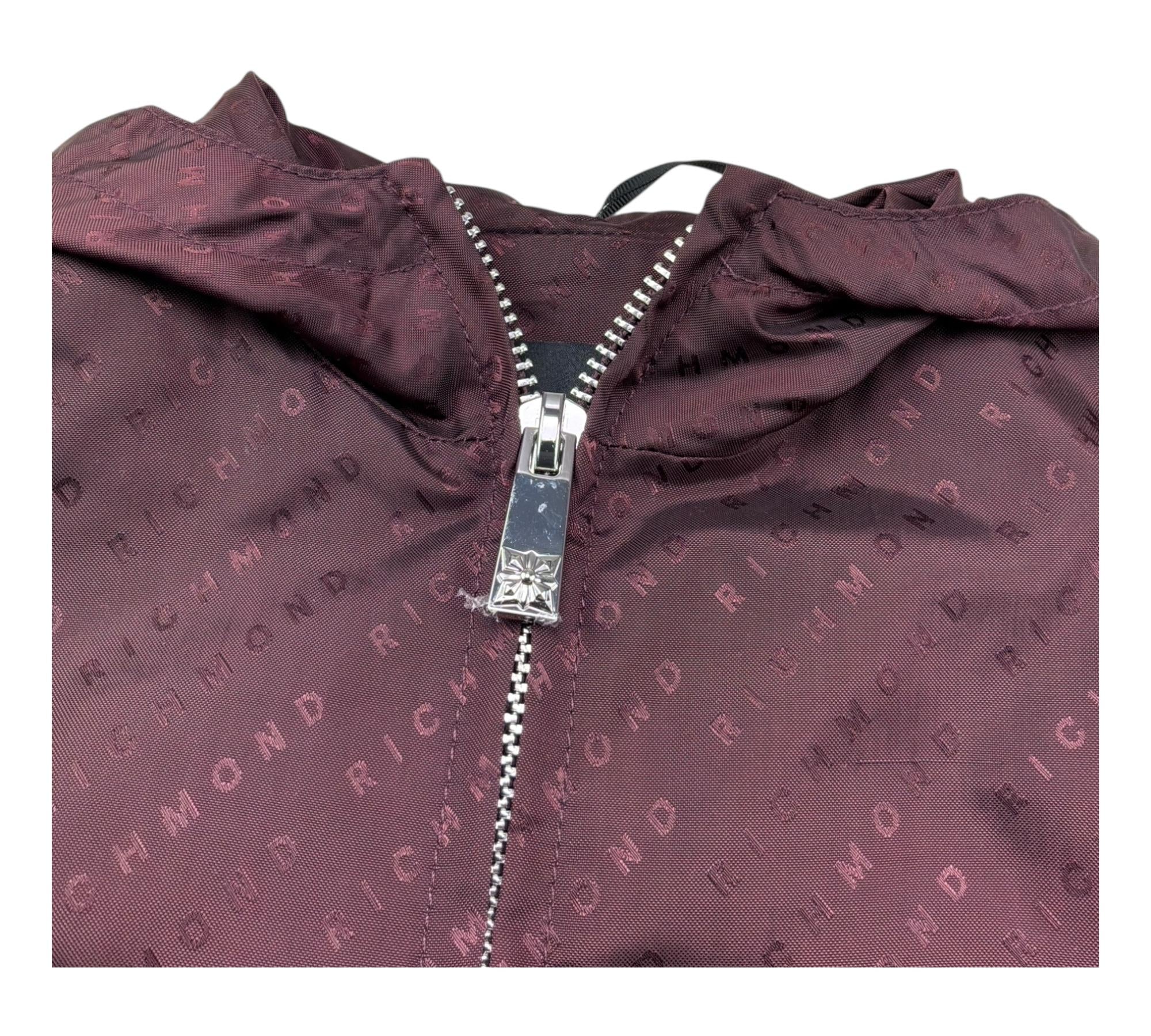 John Richmond Giubbino Tinta Unita con Zip E Cappuccio per Bambino RBP26216GB BORDEAUX JOHN RICHMOND 