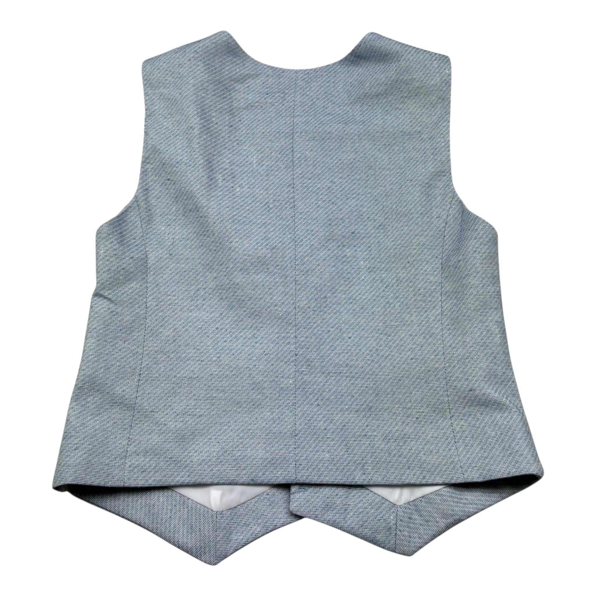 Emanuel Pris Gilet Tinta Unita per Bambino EPC2093R AZZURRO EMANUEL PRIS 