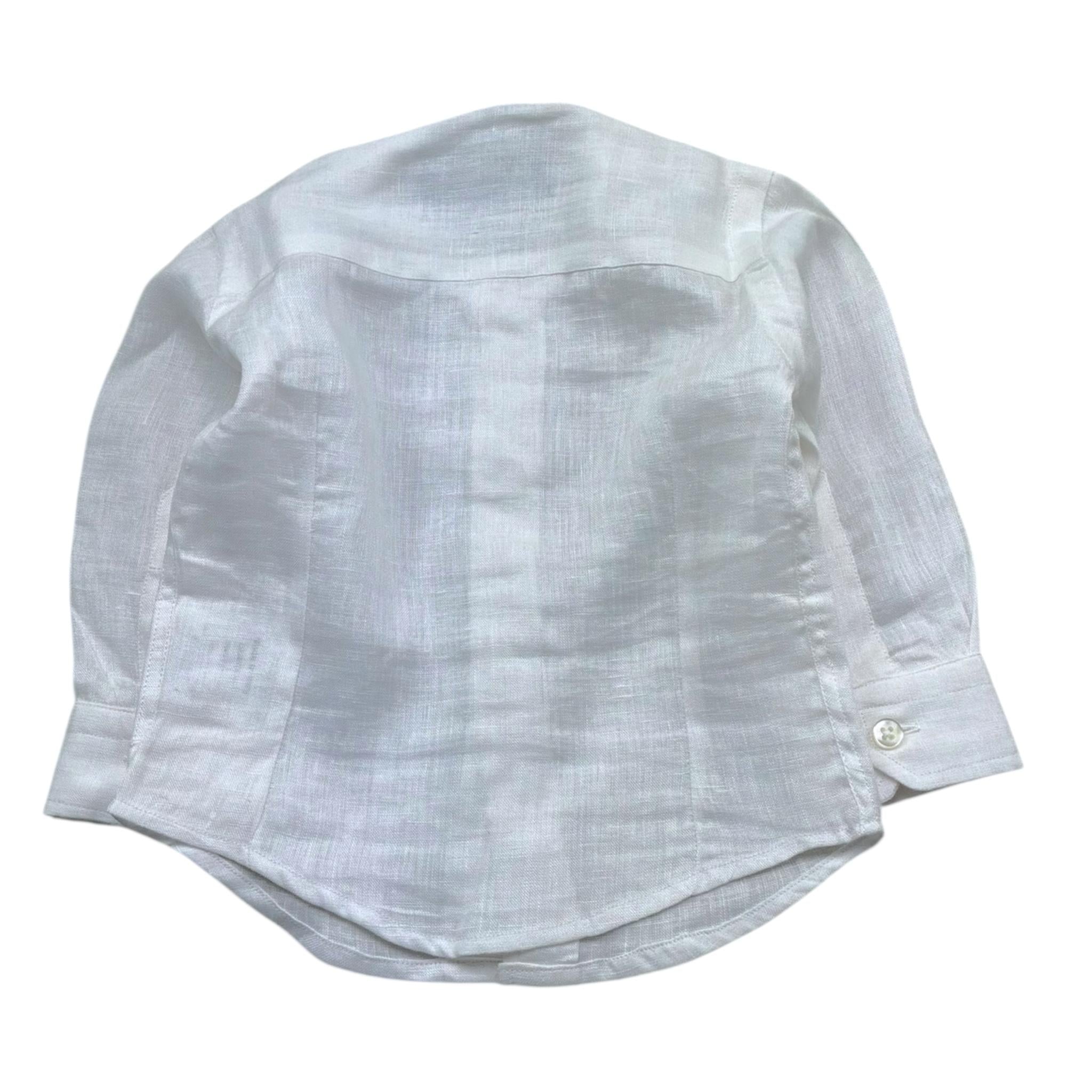 Manuel & Frank Camicia Tinta Unita con Collo Coreano per Neonato REK BIANCO MANUEL & FRANK 