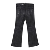 DSQUARED2 jeans tinta unita modello a zampa Nero per Bambina DQ2633 NERO DSQUARED2 