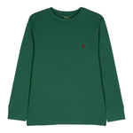 RALPH LAUREN shirt girocollo tinta unita con polsini Verde per Bambino 322854677087 VERDE RALPH LAUREN 