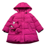 I DO giubbino tinta unita con cappuccio Fuxia per Bambina 4A647J FUXIA I DO 