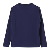 C.P. COMPANY shirt girocollo tint unita con logo Blu per Bambino CMO000 BLU C.P. COMPANY 