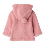 MINI BANDA cappotto tinta unita con cappuccio Rosa per Neonata 3A780 ROSA MINI BANDA 