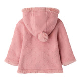 MINI BANDA cappotto tinta unita con cappuccio Rosa per Neonata 3A780 ROSA MINI BANDA 