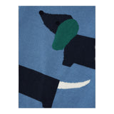 NAME.IT maglia girocollo tinta unita con bassotto Azzurro per Neonato 13231239 AZZURRO NAME.IT 