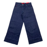 Max&amp;Co. Jeans Einfarbig Palazzo Modell Mit 5 Taschen Blau Für Mädchen