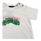 John Richmond T-Shirt Girocollo Tinta Unita con Stampa per Neonato RIP260104TS BIANCO JOHN RICHMOND 