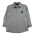 John Richmond Camicia Tinta Unita con Bottoni E Logo per Bambino RBP26212CA GRIGIO JOHN RICHMOND 