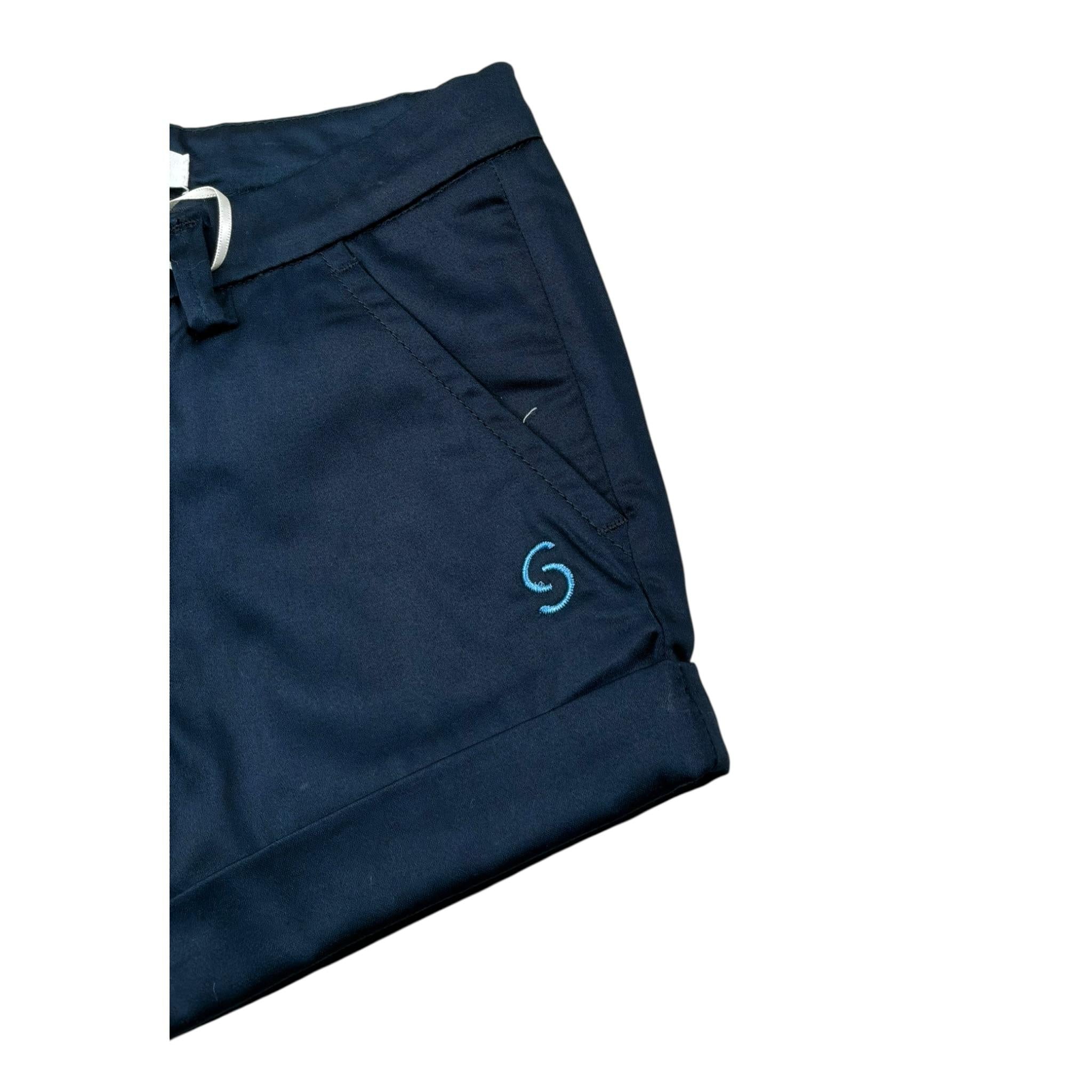 Siviglia Bermuda Tinta Unita con Girovita Regolabile per Neonato SVNSO17311 BLU SIVIGLIA 