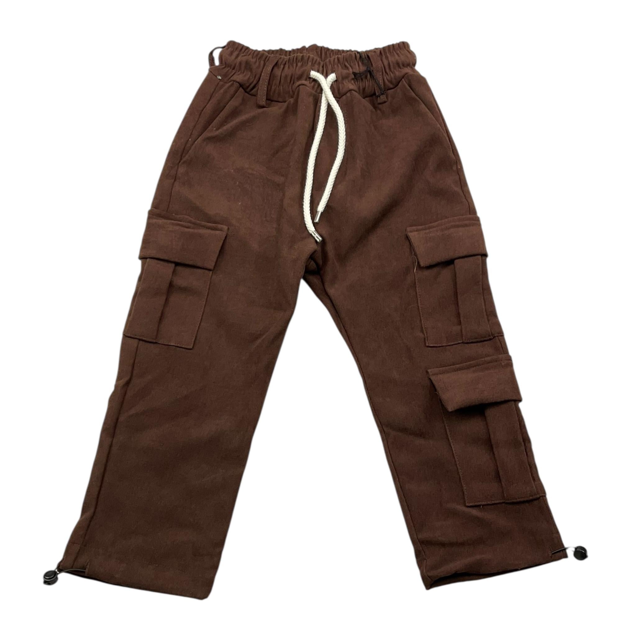 NEVER TOO pantalone tint unita con elastico in vita Marrone per Bambino NT2185B MARRONE NEVER TOO 