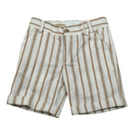 Pure Firenze Bermuda Fantasia A Righe con Girovita Regolabile per Neonato PC01271 BEIGE PURE FIRENZE 