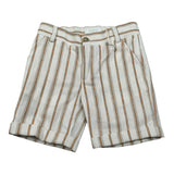 Pure Firenze Bermuda Fantasia A Righe con Girovita Regolabile per Neonato PC01271 BEIGE PURE FIRENZE 