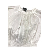 Ermanno Scervino Weiße, schlichte Halbarm-Shirts für Mädchen