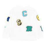 Stella Mccartney Felpa Girocollo Tinta Unita con Stampa per Bambino TW4R10X BIANCO STELLA McCARTNEY 