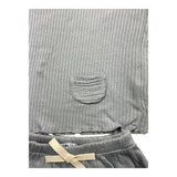 Babidu Complete Tank-Bermuda-Shorts Einfarbig Grau Für Neugeborene