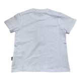 Daniele Alessandrini – Einfarbiges T-Shirt mit Rundhalsausschnitt und weißem Logo-Print für Neugeborene