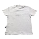 Daniele Alessandrini – Einfarbiges T-Shirt mit Rundhalsausschnitt und weißem Logo-Print für Neugeborene