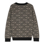 MOSCHINO maglia girocollo tinta unita cn stampa logo in contrast Nero per Bambina MWW00J NERO MOSCHINO 