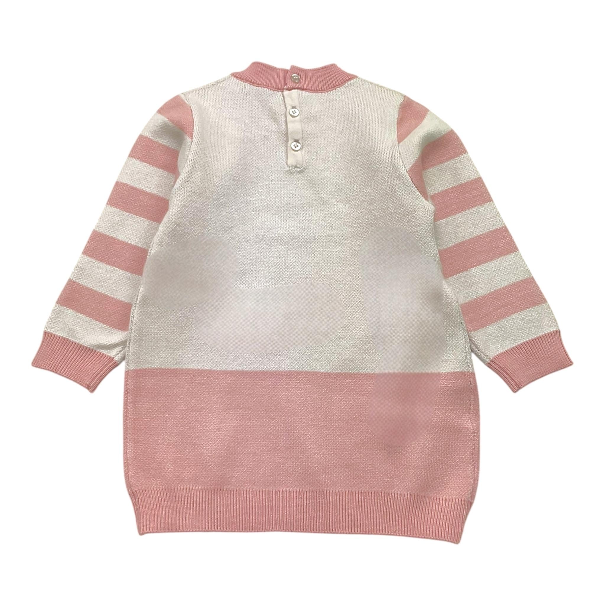 MAYORAL abito tinta unita in maglia cn stampa Bianco per Neonata 29188 BIANCO MAYORAL 