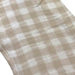 Petit Indi Tuta Intera Bicolore con Fantasia A Quadri per Bambina SS25B2115 BIANCO/BEIGE PETIT INDI 