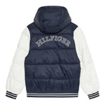 TOMMY HILFIGER giubbino tinta unita con cappuccio e maniche in contrasto Blu per Bambino KB0KB09465XX BLU TOMMY HILFIGER 
