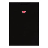 Diesel T-Shirt Girocollo Tinta Unita con Stampa per Bambino J02237X NERO DIESEL 