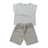 Lalalu' Completo 2 Pezzi Camicia-Bermuda per Neonato CCTL2P BEIGE LALALU' 