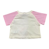 Chiara Ferragni – Schlichtes zweifarbiges T-Shirt mit weiß-rosa Aufdruck für Baby-Mädchen