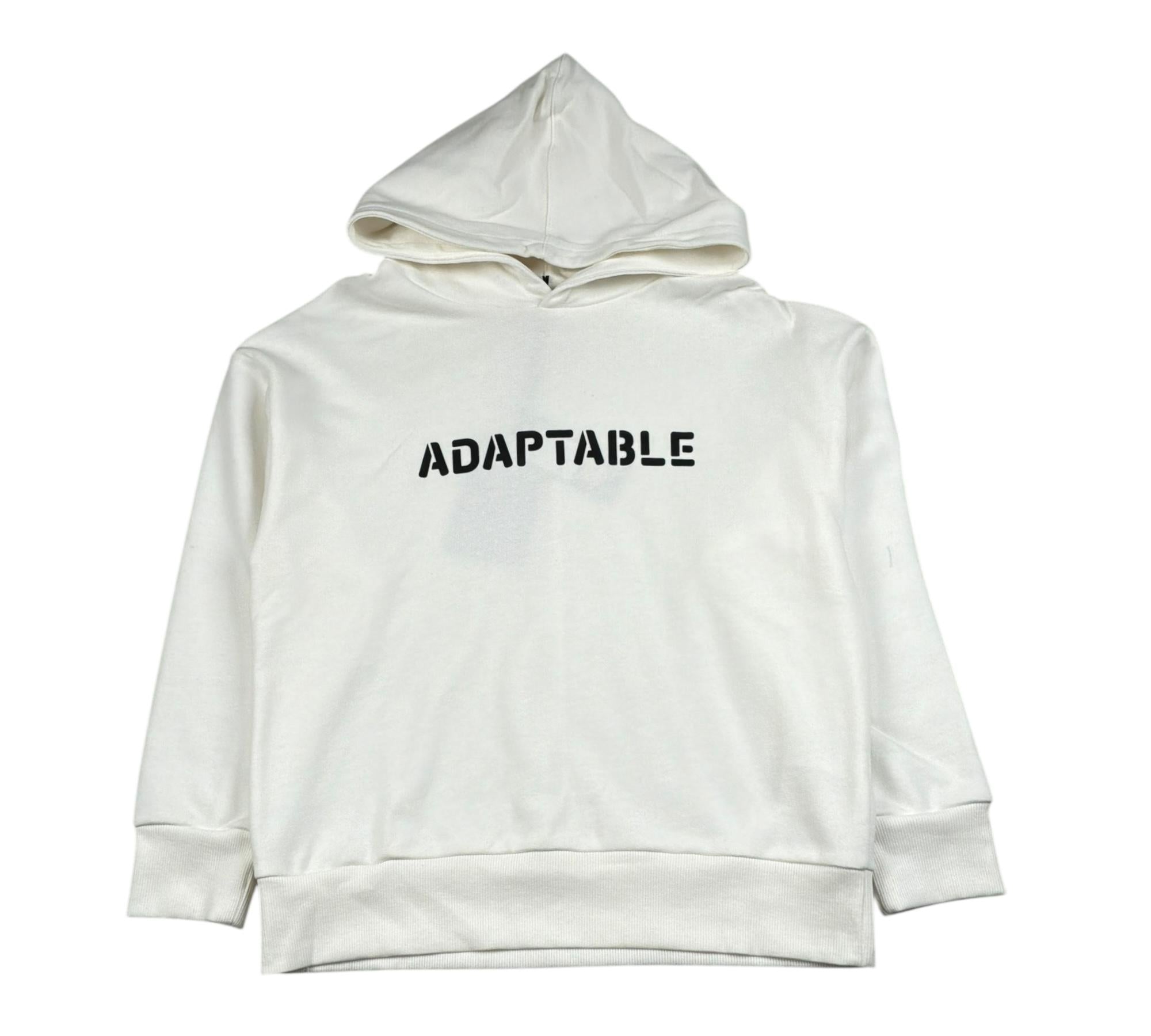 Paolo Pecora Felpa Chiusa con Cappuccio Tinta Unita con Logo per Bambino PP4361 PANNA PAOLO PECORA 