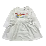 MOSCHINO abito girocollo tinta unita con stampa Bianco per Neonata MDV0CY BIANCO MOSCHINO 