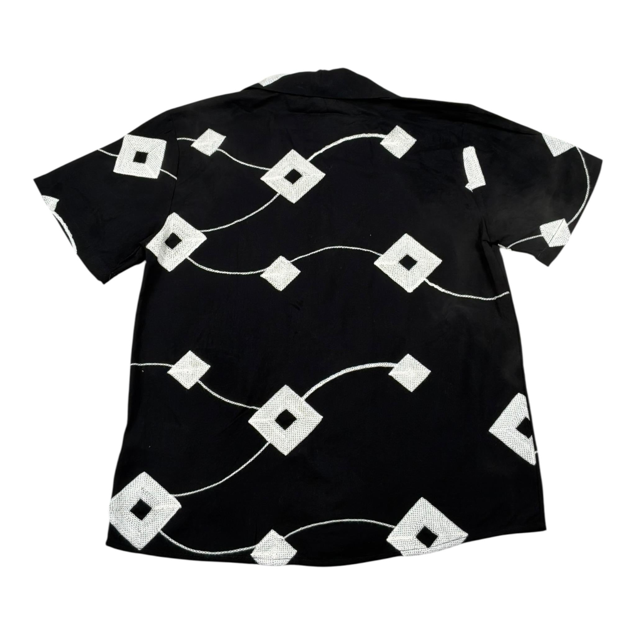 Never Too Camicia tinta unita con Stampa Nero per Bambino NT2268R NERO NEVER TOO 