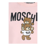 MOSCHINO t-shirt tinta unita con stampa Rosa per Bambina HVM04K ROSA MOSCHINO 