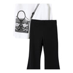 PINKO completo 2pz shirt-leggins bicolore Bianco/nero per Bambina F4PIBGTL210 BIANCO/NERO PINKO 
