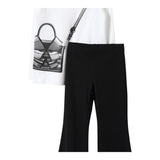 PINKO completo 2pz shirt-leggins bicolore Bianco/nero per Bambina F4PIBGTL210 BIANCO/NERO PINKO 