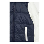 TOMMY HILFIGER giubbino tinta unita con cappuccio e maniche in contrasto Blu per Bambino KB0KB09465 BLU TOMMY HILFIGER 